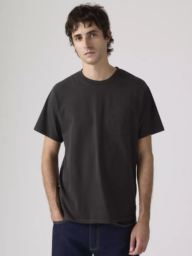 levi's® essential pocket tee | 男裝 005H00039S- Black  – Levi's 香港