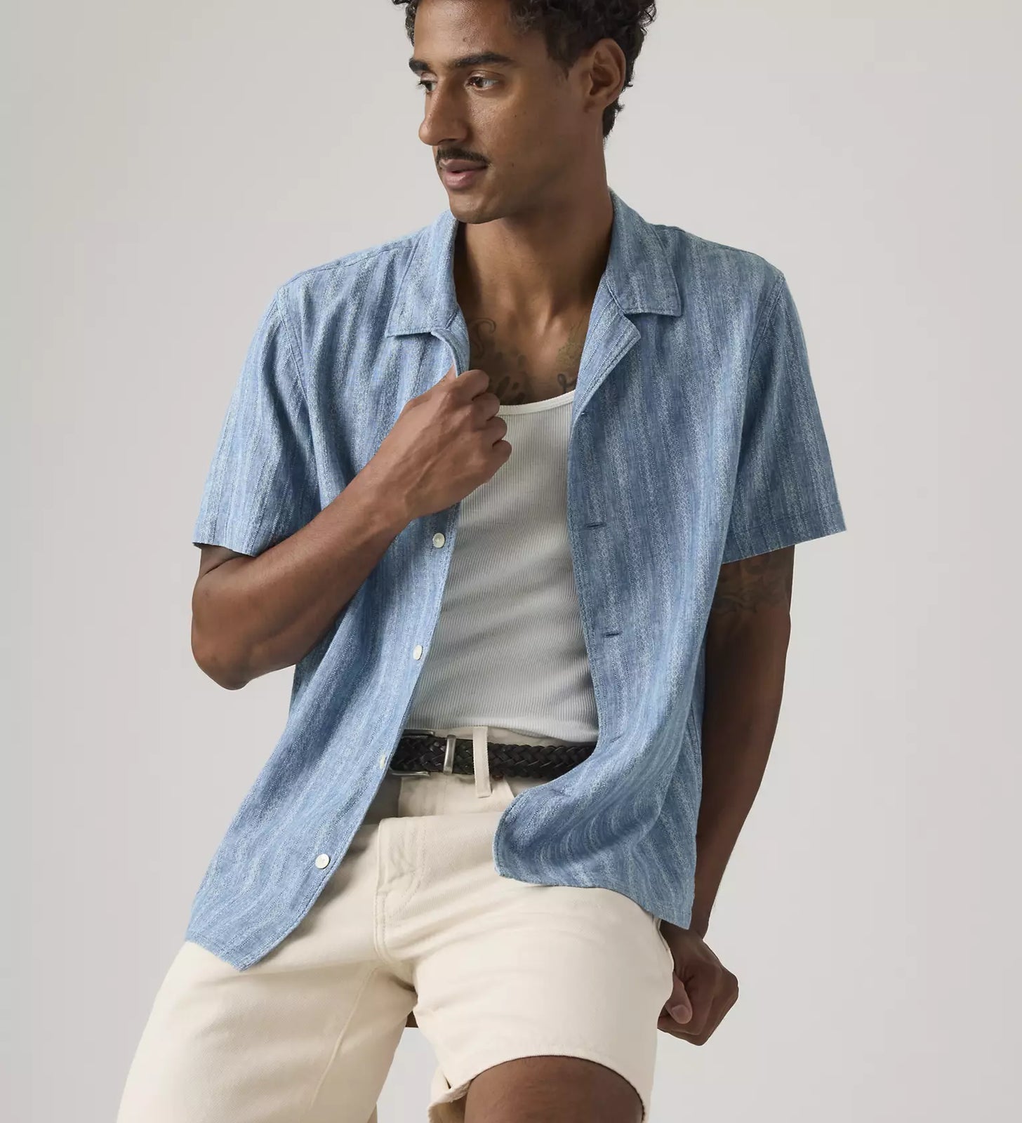 levi's® men's sunset camp 標準版型襯衫 | 男裝   005H50000S- Blue – Levi's 香港