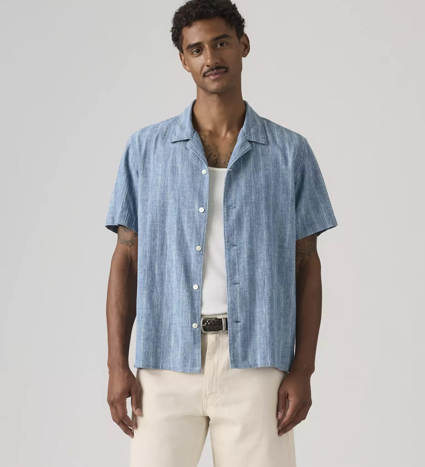 levi's® men's sunset camp 標準版型襯衫 | 男裝   005H50000S- Blue – Levi's 香港