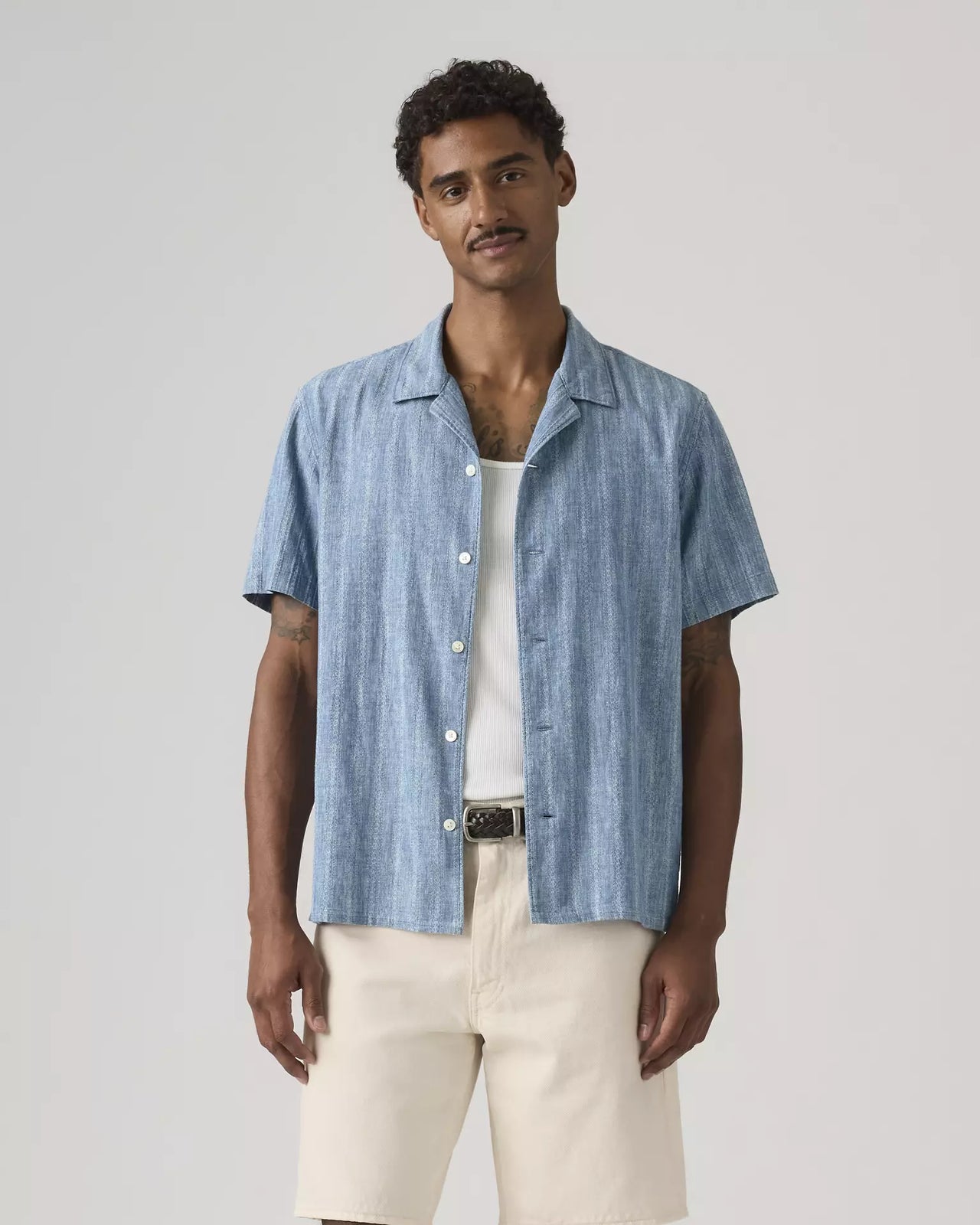 levi's® men's sunset camp standard fit shirt 005H50000S- Blue – Levi's Hong Kong