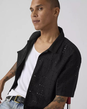 levi's® sunset camp 標準版襯衫 | 男裝   005H50002S- Black  – Levi's 香港