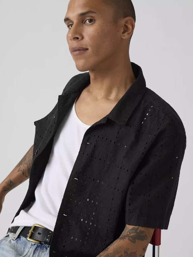 levi's® sunset camp 標準版襯衫 | 男裝   005H50002S- Black  – Levi's 香港