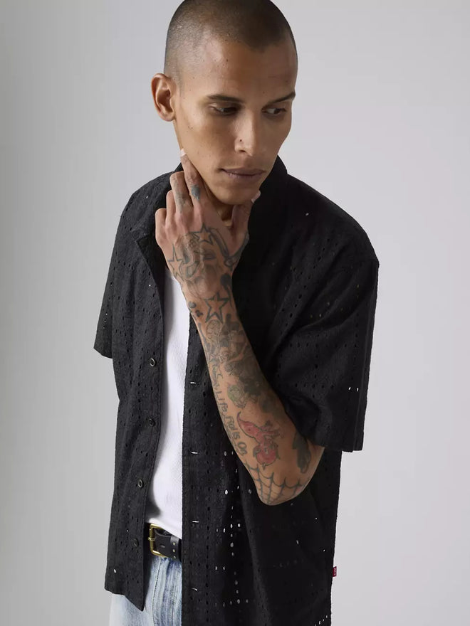 levi's® sunset camp 標準版襯衫 | 男裝   005H50002S- Black  – Levi's 香港