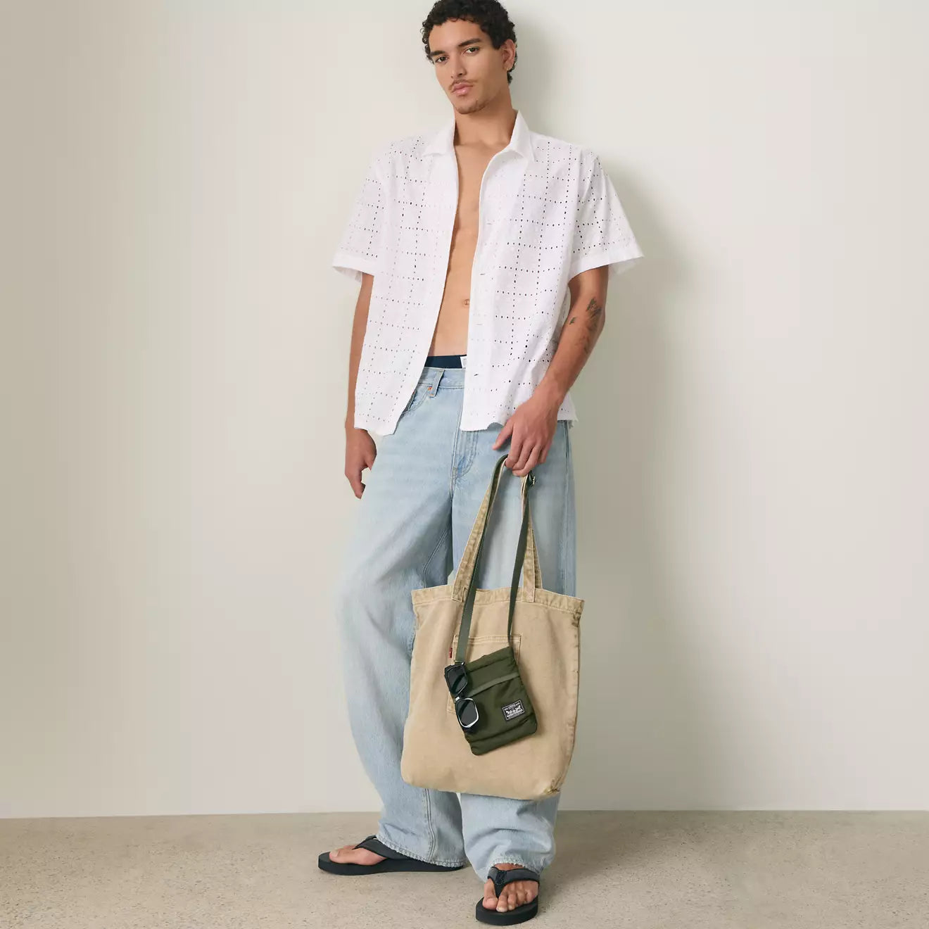 levi's® sunset camp 標準版襯衫 | 男裝   005H50004S- White – Levi's 香港