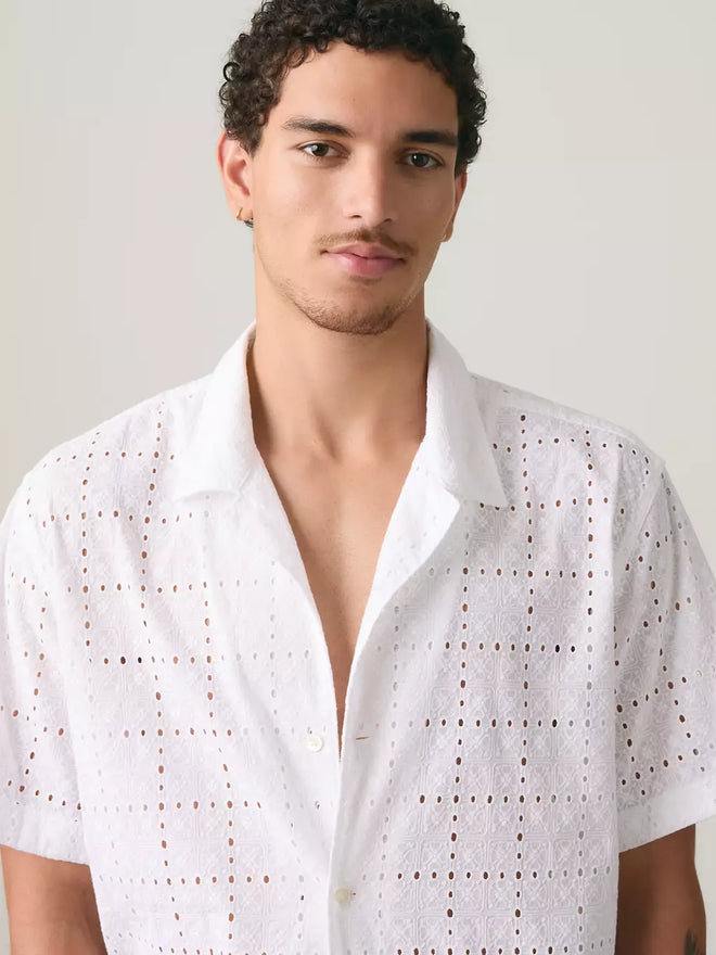 levi's® sunset camp 標準版襯衫 | 男裝   005H50004S- White  – Levi's 香港