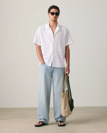 levi's® sunset camp 標準版襯衫 | 男裝   005H50004S- White  – Levi's 香港