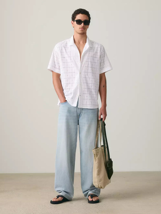 levi's® sunset camp 標準版襯衫 | 男裝   005H50004S- White  – Levi's 香港