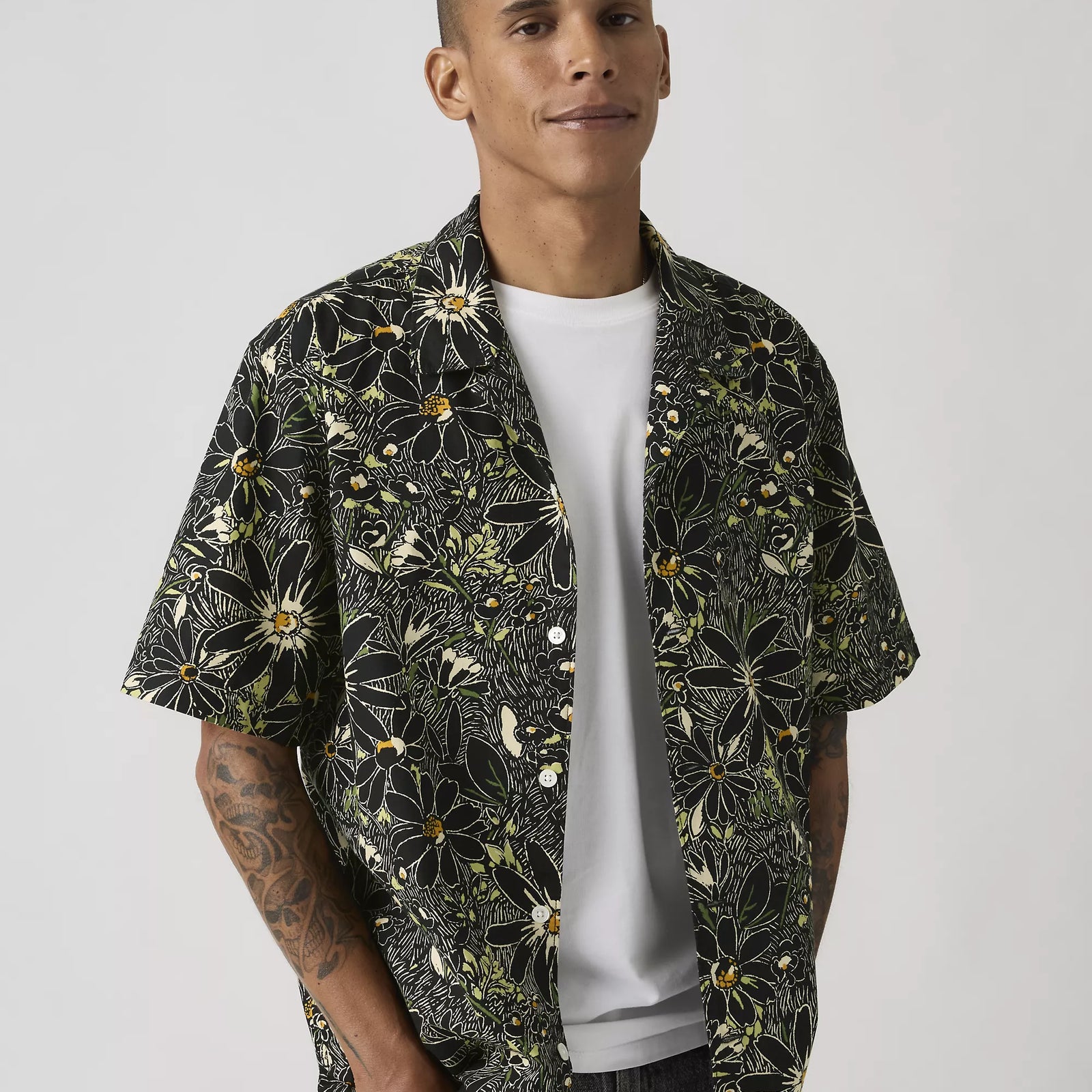 levi's® men's sunset camp 標準版型襯衫 | 男裝   005H50006S- Black – Levi's 香港