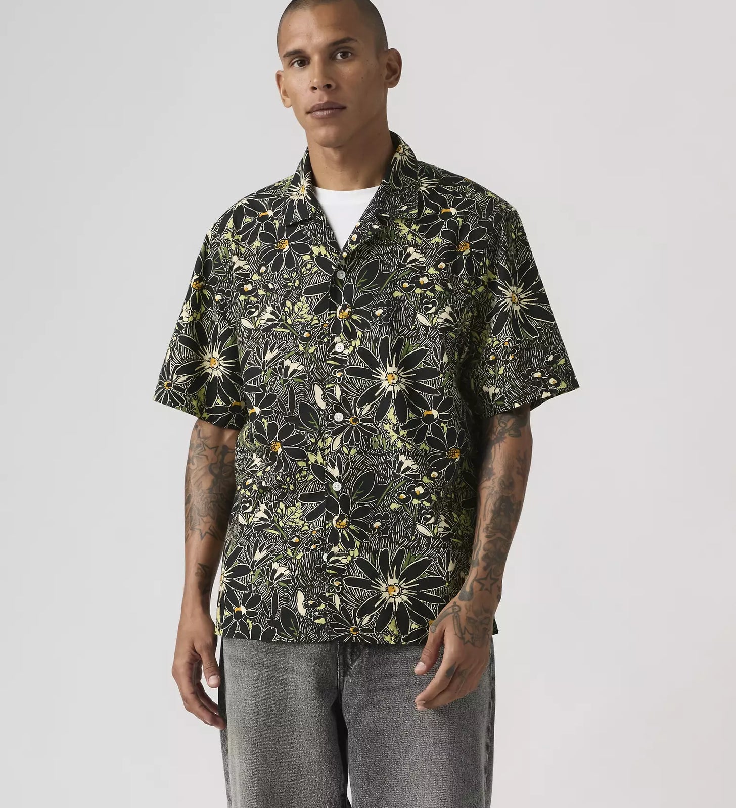 levi's® men's sunset camp standard fit shirt 005H50006S- Black – Levi's Hong Kong