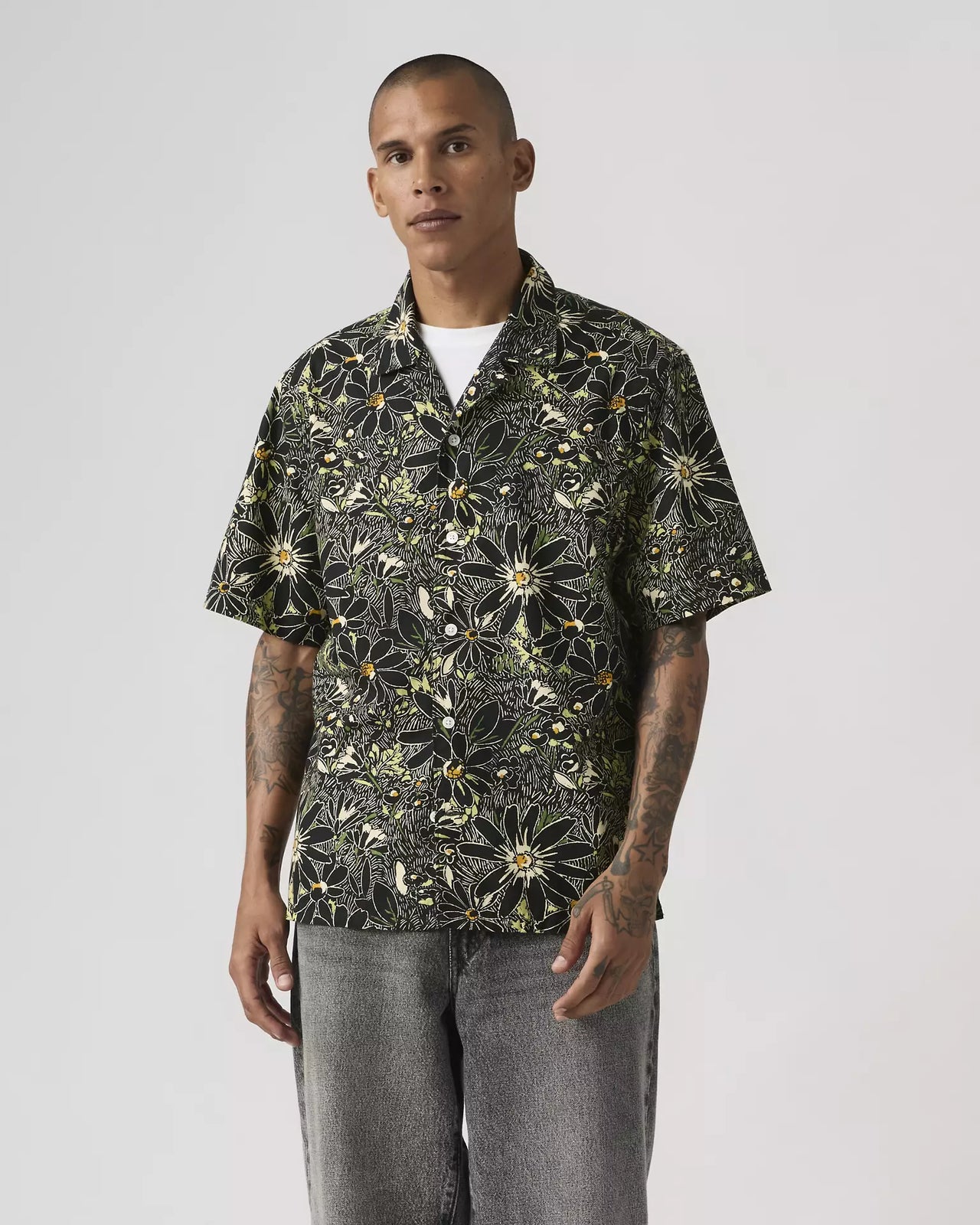 levi's® men's sunset camp 標準版型襯衫 | 男裝   005H50006S- Black – Levi's 香港