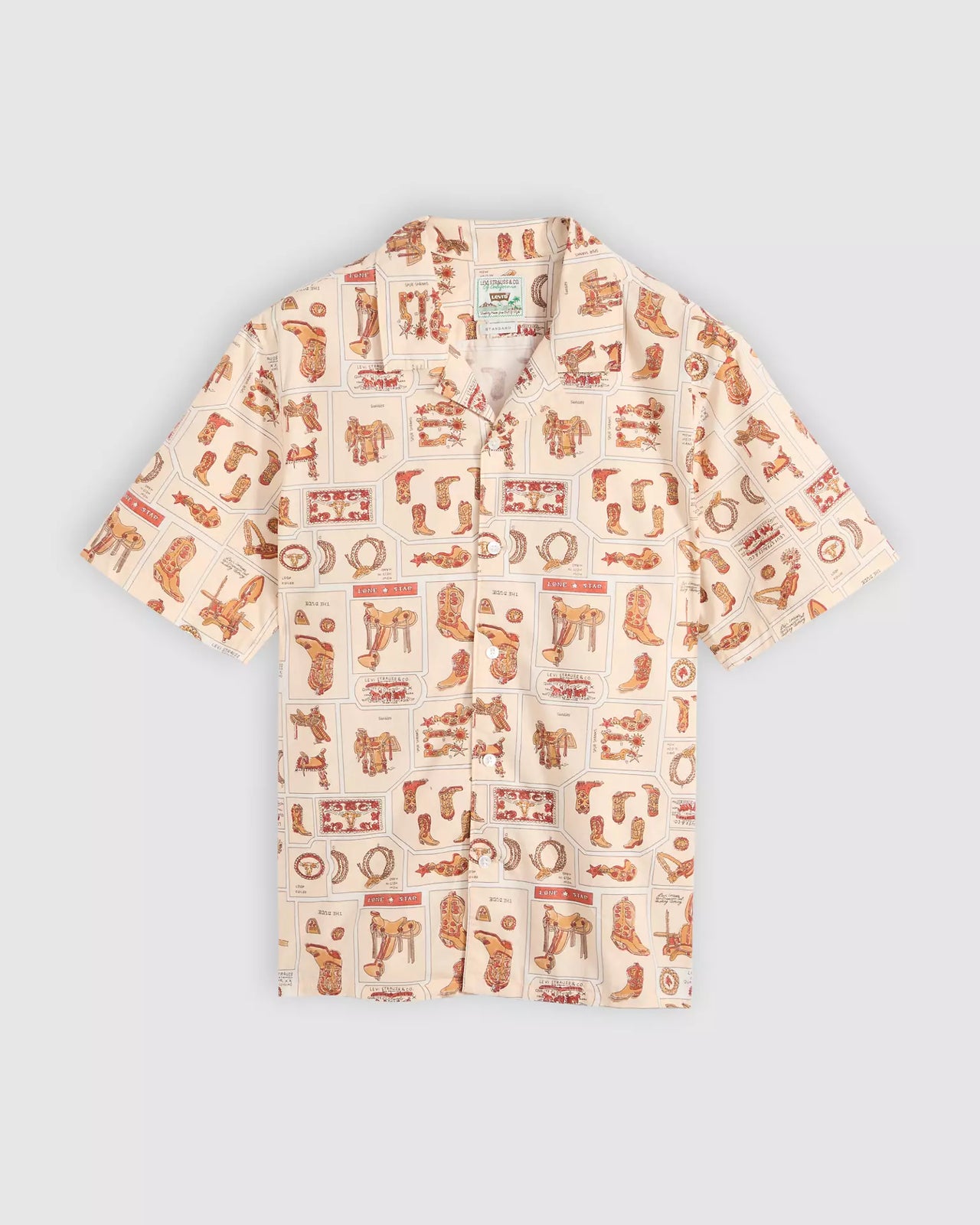 levi's® men's sunset camp 標準版型襯衫 | 男裝   005H50007XS- Neutral – Levi's 香港