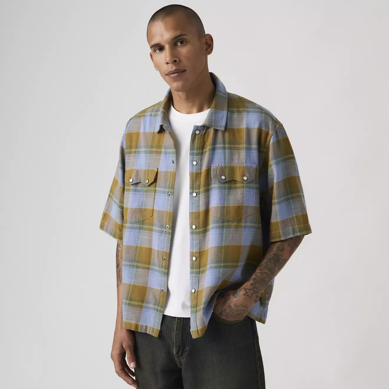 levi's® 短袖 boxy 西部襯衫 | 男裝   005H70002S- Multicolor – Levi's 香港