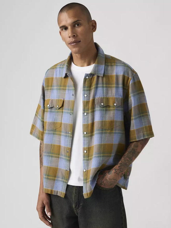 levi's® 短袖 boxy 西部襯衫 | 男裝   005H70002S- Multicolor  – Levi's 香港