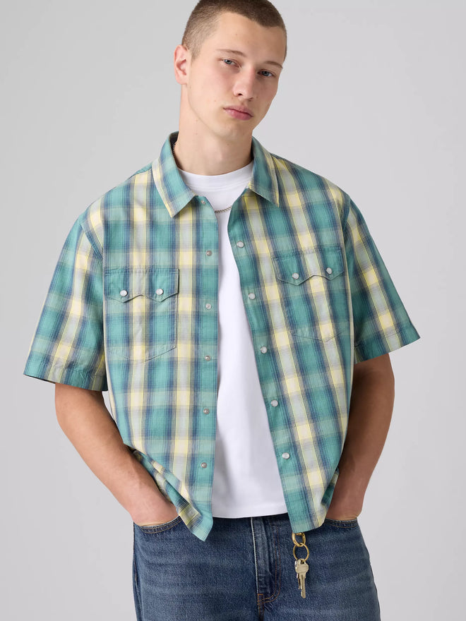 levi's® short-sleeve boxy 西部襯衫 | 男裝   005H70007S- Multicolor  – Levi's 香港