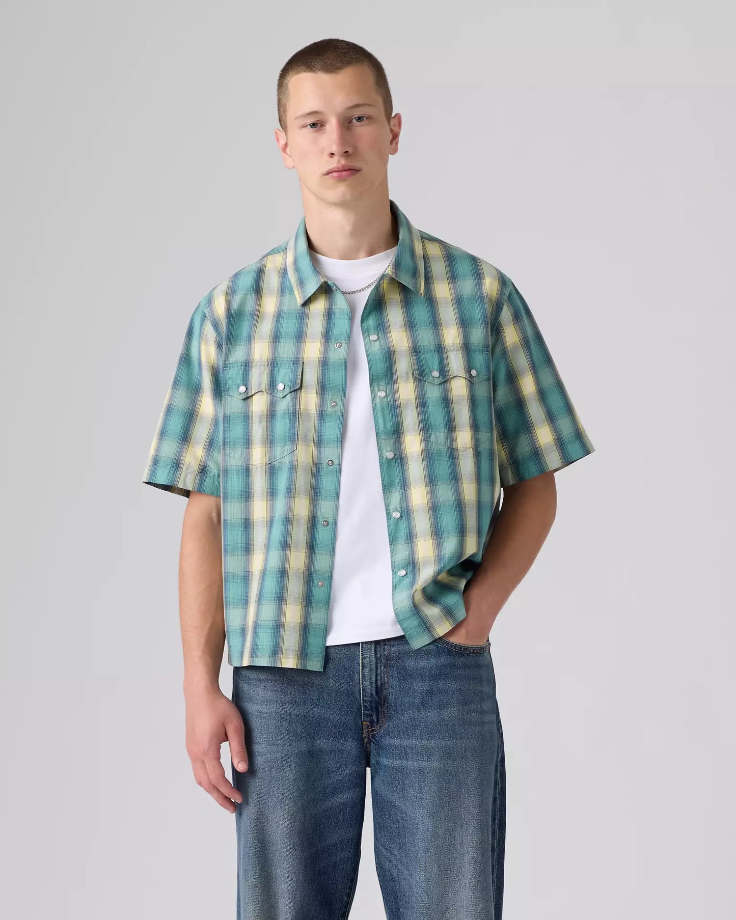 Levi's® Short-Sleeve Boxy 西部襯衫 | 男裝  