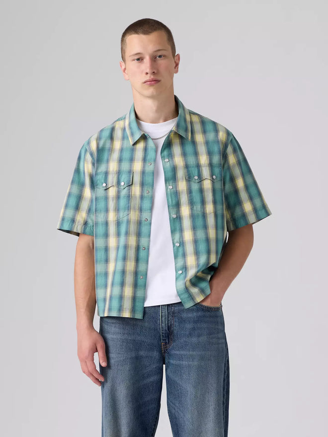 levi's® short-sleeve boxy 西部襯衫 | 男裝   005H70007S- Multicolor  – Levi's 香港
