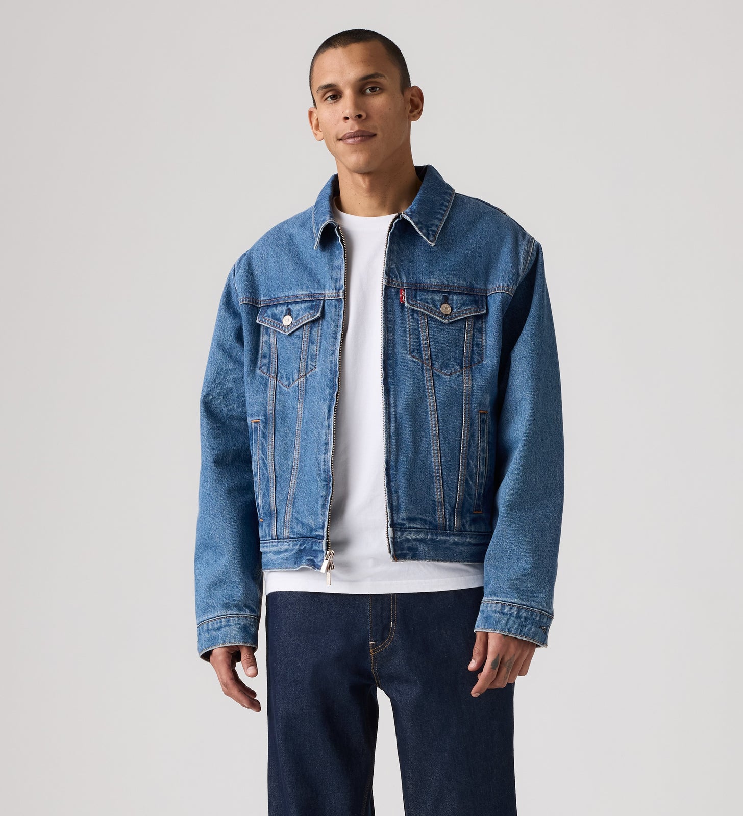 levi’s® x sky high farm goods trucker 外套 005RH0000S- Blue – Levi's 香港
