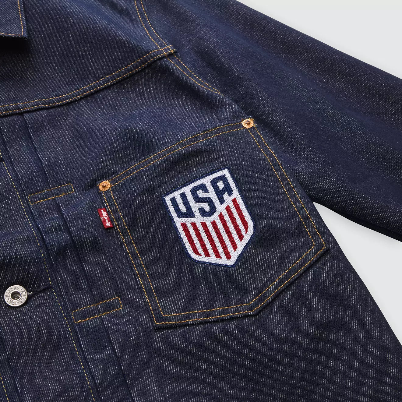 levi’s ® u.s. soccer 水洗海軍藍 type i 牛仔夾克外套 006GG0001L- Dark Wash – Levi's 香港