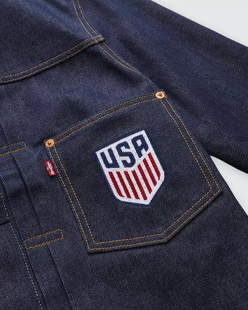 levi's® u.s. soccer type i jacket 006GG0001L- Dark Wash  – Levi's Hong Kong