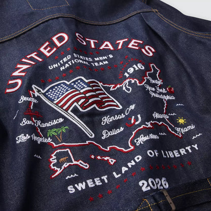 Levi’s ® U.S. Soccer 水洗海軍藍 Type I 牛仔夾克外套