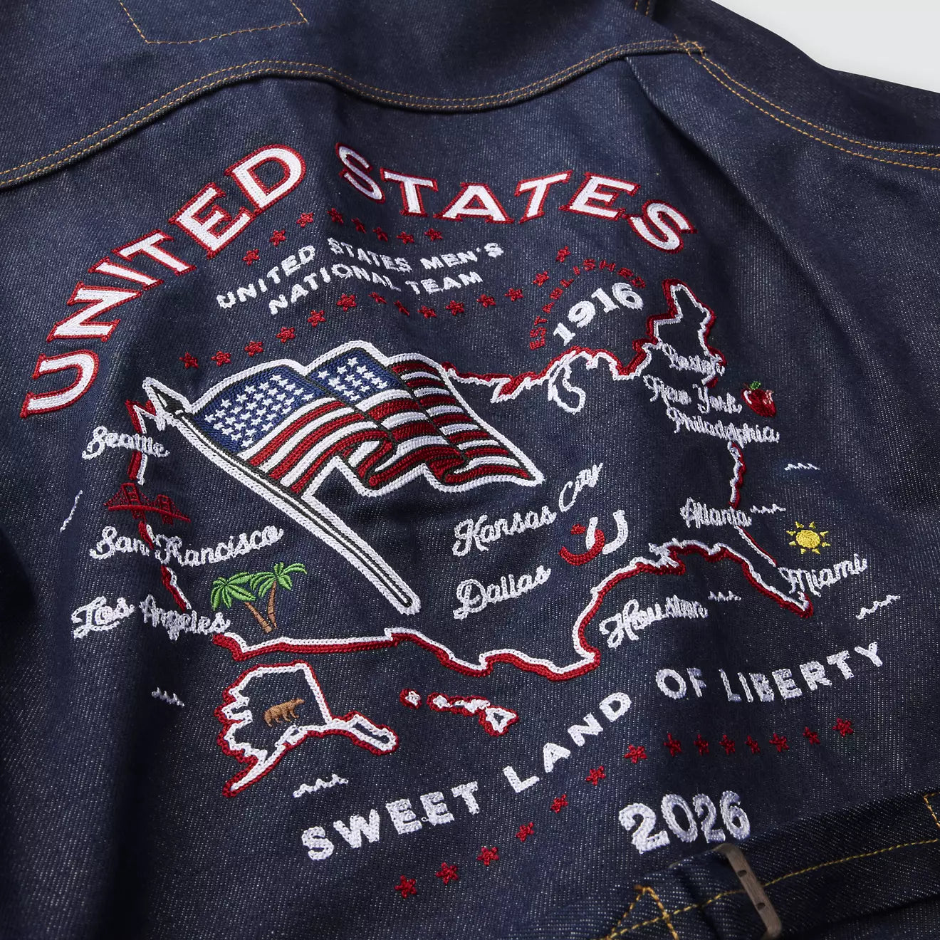 levi’s ® u.s. soccer 水洗海軍藍 type i 牛仔夾克外套 006GG0001L- Dark Wash – Levi's 香港