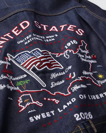 levi's® u.s. soccer type i jacket 006GG0001L- Dark Wash  – Levi's Hong Kong