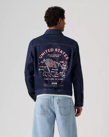 levi's® u.s. soccer type i jacket 006GG0001L- Dark Wash  – Levi's Hong Kong