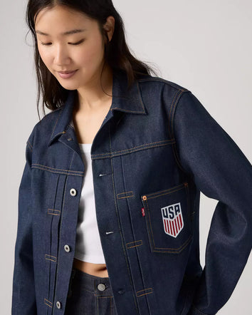 levi's® u.s. soccer type i jacket 006GG0001L- Dark Wash  – Levi's Hong Kong