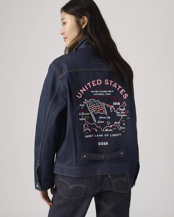 levi's® u.s. soccer type i jacket 006GG0001L- Dark Wash  – Levi's Hong Kong