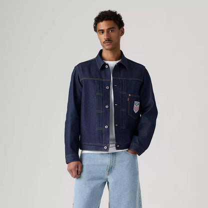 Levi’s ® U.S. Soccer 水洗海軍藍 Type I 牛仔夾克外套