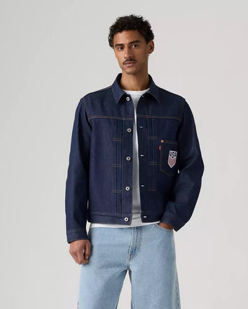 levi's® u.s. soccer type i jacket 006GG0001L- Dark Wash  – Levi's Hong Kong