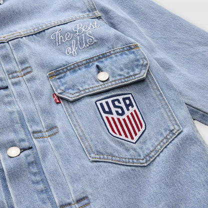 Levi’s ® U.S. Soccer 水洗淺色 Type II牛仔夾克外套