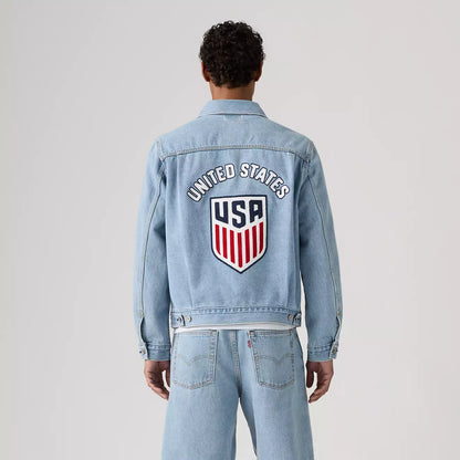 Levi’s ® U.S. Soccer 水洗淺色 Type II牛仔夾克外套