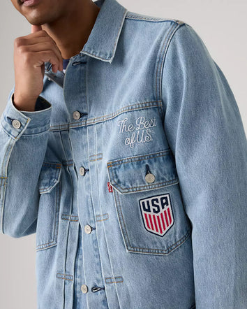 levi's® u.s. soccer type ii jacket 006GH0000L- Medium Wash  – Levi's Hong Kong