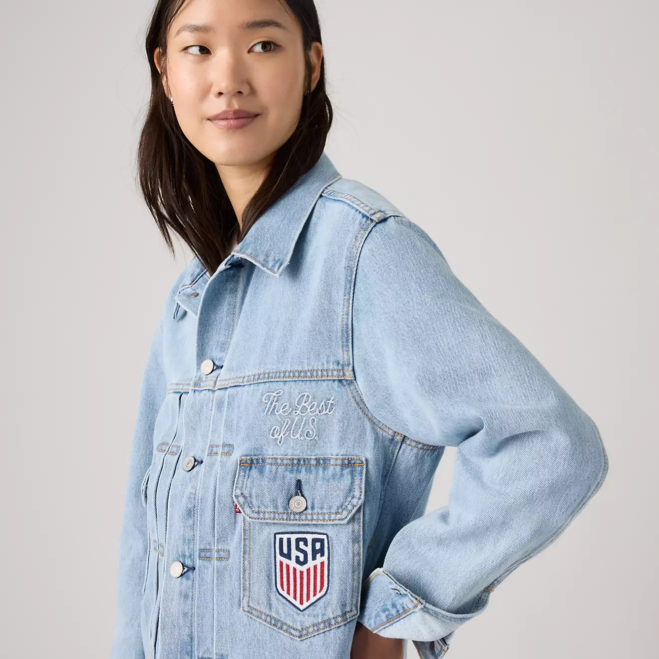levi’s ® u.s. soccer 水洗淺色 type ii牛仔夾克外套 006GH0000L- Medium Wash – Levi's 香港