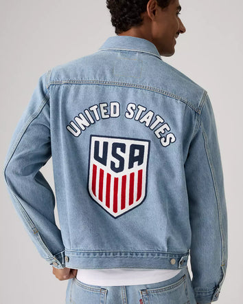 levi's® u.s. soccer type ii jacket 006GH0000L- Medium Wash  – Levi's Hong Kong