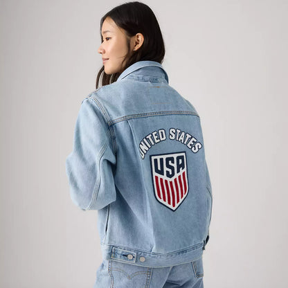 Levi’s ® U.S. Soccer 水洗淺色 Type II牛仔夾克外套