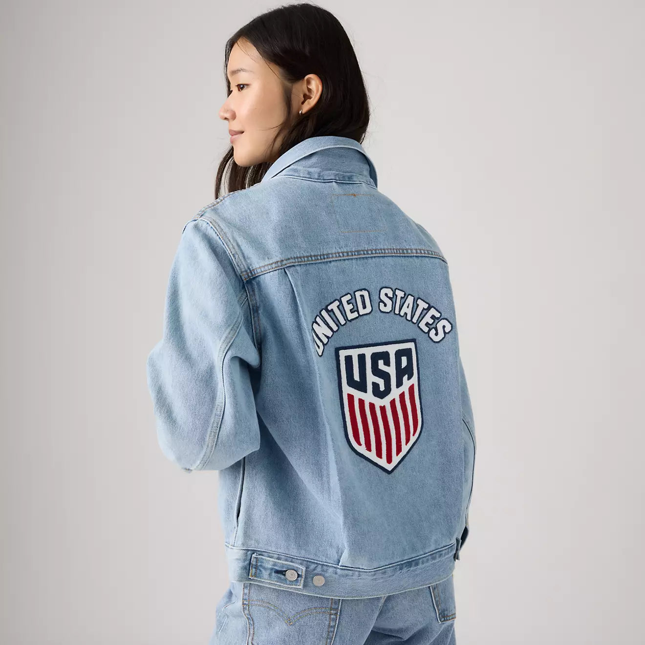 levi’s ® u.s. soccer 水洗淺色 type ii牛仔夾克外套 006GH0000L- Medium Wash – Levi's 香港