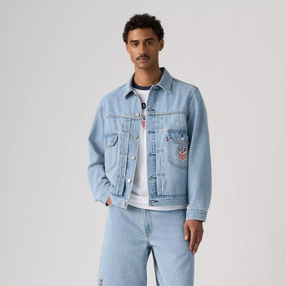Levi’s ® U.S. Soccer 水洗淺色 Type II牛仔夾克外套