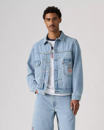 levi's® u.s. soccer type ii jacket 006GH0000L- Medium Wash  – Levi's Hong Kong