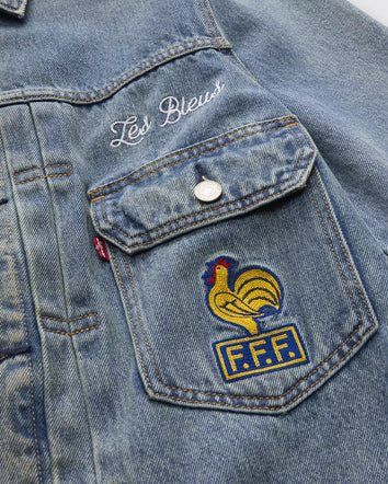 levi’s® france football type ii 牛仔外套   006GH0002M- Dark Indigo  – Levi's 香港