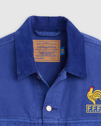 levi’s® france football type iii 牛仔外套   006GU0002S- Medium Indigo  – Levi's 香港