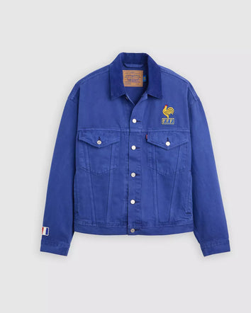 levi’s® france football type iii 牛仔外套   006GU0002S- Medium Indigo  – Levi's 香港