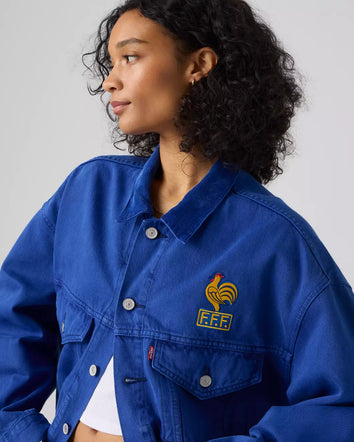 levi’s® france football type iii 牛仔外套   006GU0002S- Medium Indigo  – Levi's 香港