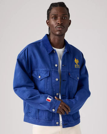 levi’s® france football type iii 牛仔外套   006GU0002S- Medium Indigo  – Levi's 香港
