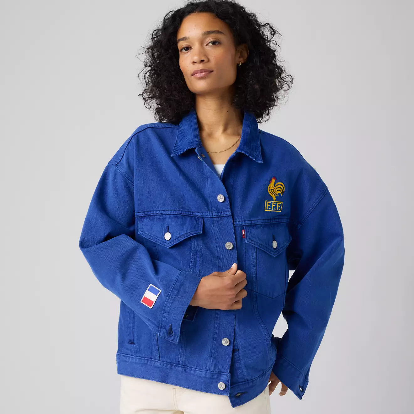 levi’s® france football type iii 牛仔外套   006GU0002S- Medium Indigo – Levi's 香港