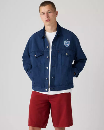 levi’s® england football type ii 牛仔外套 006GU0004S- White  – Levi's 香港