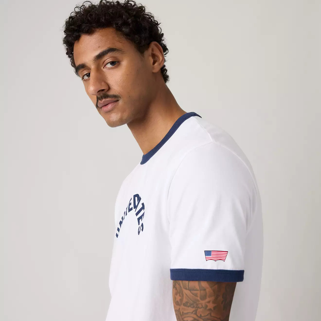 levi's® u.s. soccer retro ringer tee 006GW0000S- Multicolor – Levi's Hong Kong