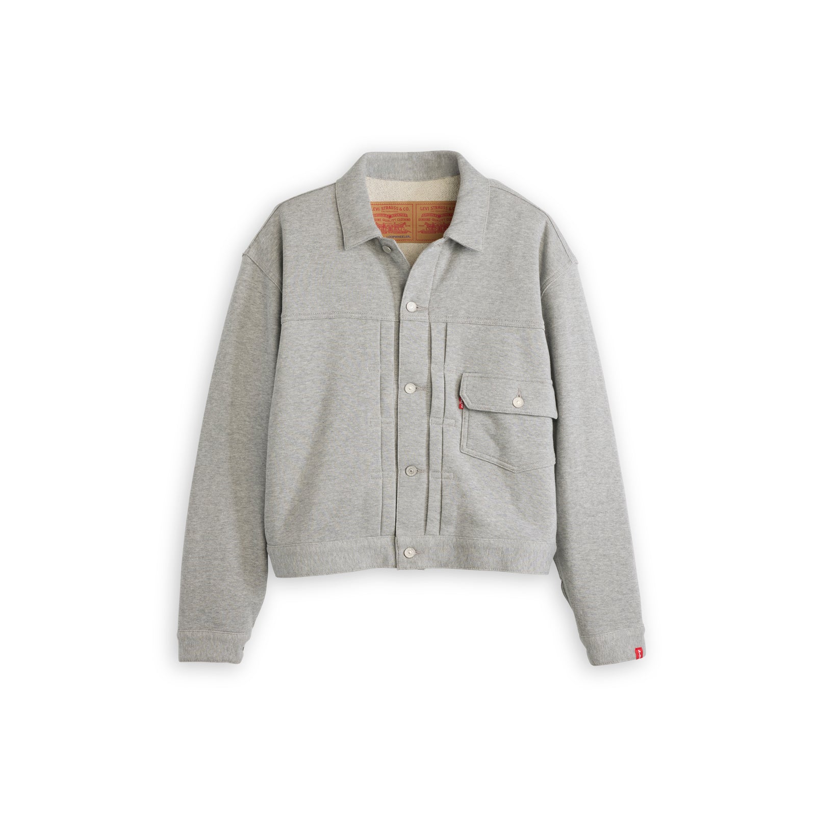 levi's® x beams x loopwheeler men's super wide type i jacket 007SW0000S- Grey – Levi's Hong Kong