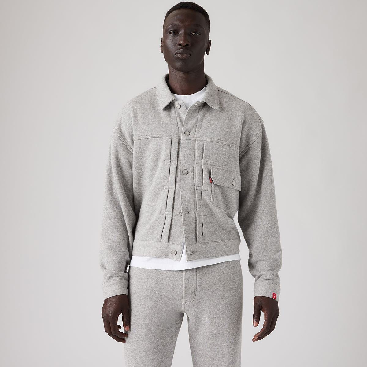 levi's® x beams x loopwheeler men's super wide type i jacket 007SW0000S- Grey – Levi's Hong Kong